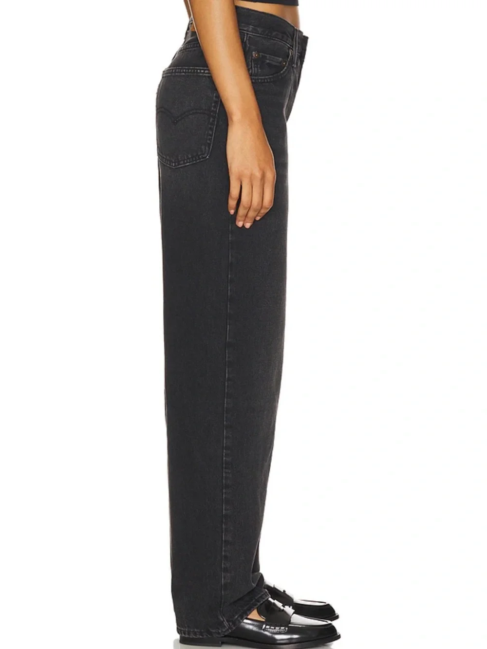 LEVI’S Dad Baggy Jeans in Black Wash size 26 90’s - Picture 2 of 12